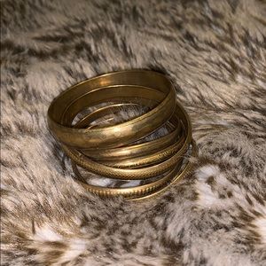 Gold Bangels